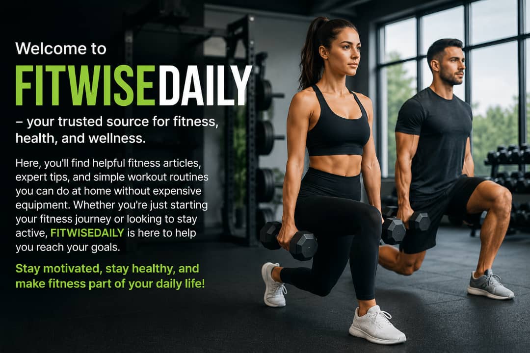 FitWise Daily fitness and wellness website cover showing people exercising